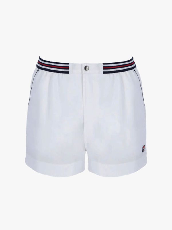 Fila Hightide 4 Terry Pocket Stripe Shorts - White/Navy
