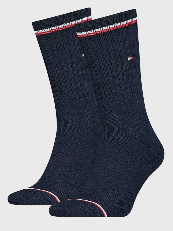 Tommy Hilfiger 2 Pack Iconic Socks - Navy