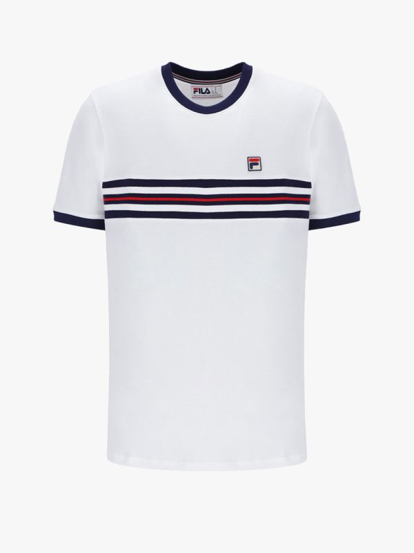 Fila Joey T-Shirt - White/Fila Navy/Fila Red