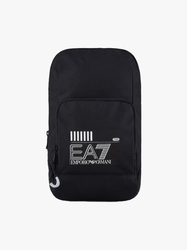 EA7 Emporio Armani Train Core Large Shoulder Bag - Black/White