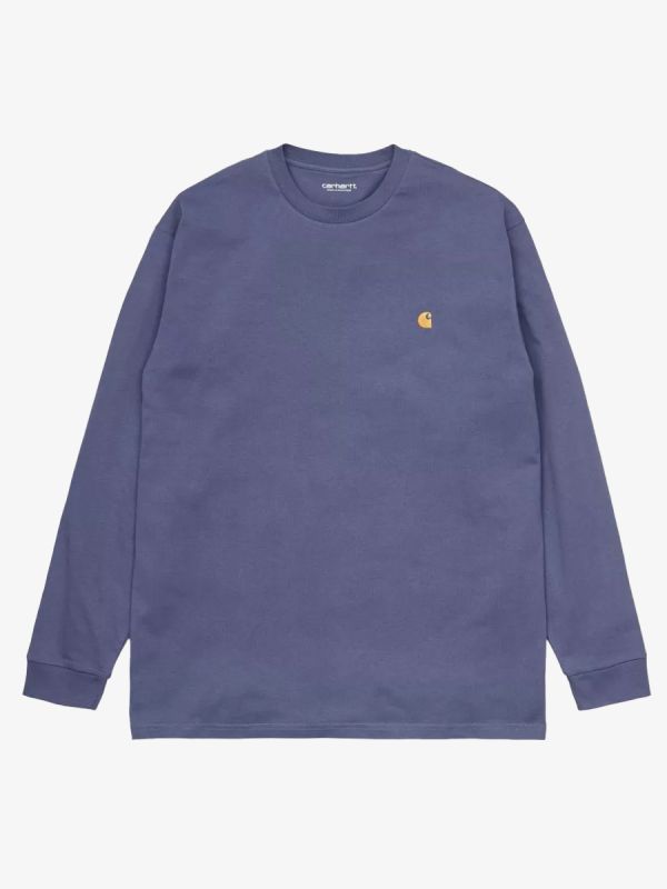 Carhartt WIP L/S Chase T-Shirt - Cold Viola/Gold