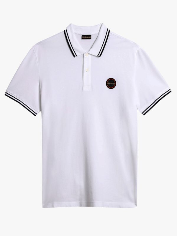 Napapijri E Macas Polo Shirt - Bright White