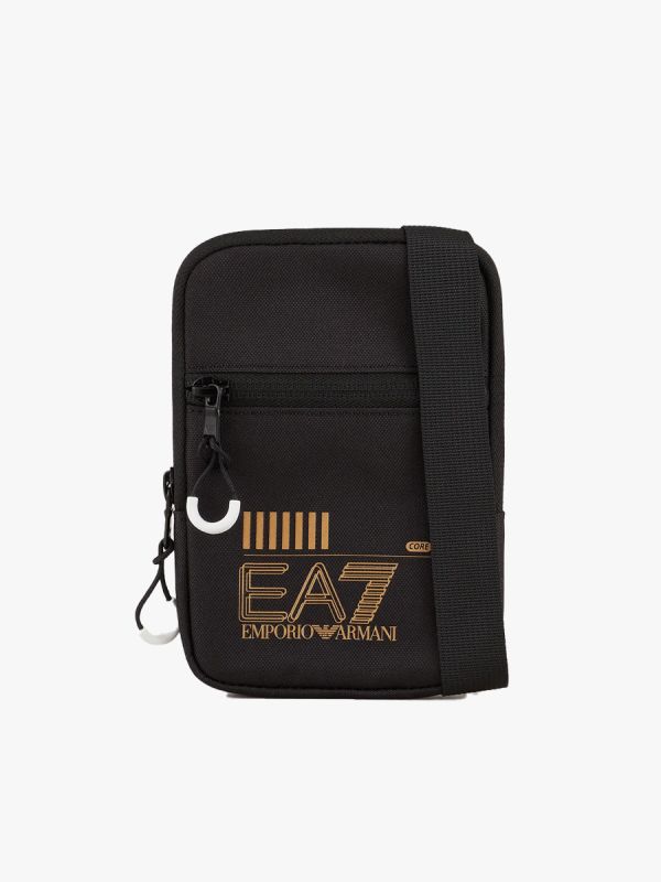 EA7 Emporio Armani Train Core Mini Shoulder Bag - Black/Gold
