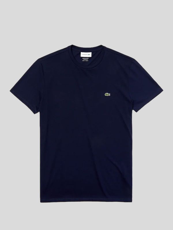 Lacoste Crew Neck Pima Cotton Jersey T-shirt - Navy blue