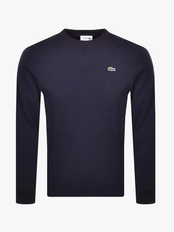 Lacoste Sport Cotton Blend Fleece Sweatshirt - Navy Blue