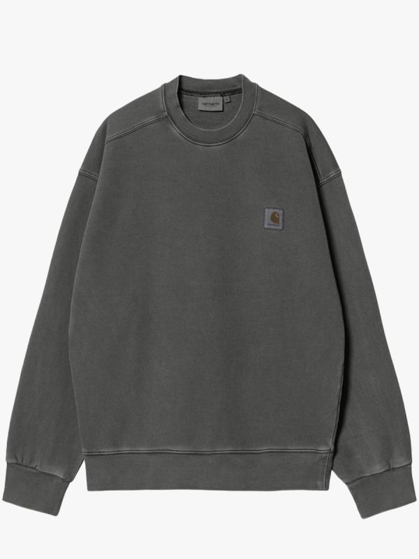 Carhartt WIP Nelson Sweatshirt - Black Garment Dyed