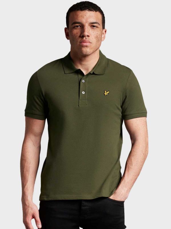 Lyle & Scott Plain Polo Shirt - Olive