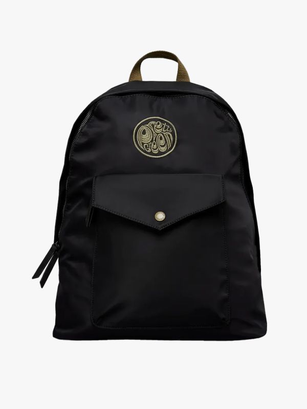 Pretty Green Openshaw Nylon Zip Backpack Bag - Black