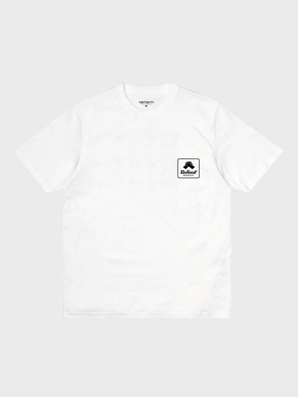 Carhartt WIP Peace State T-Shirt - White/Black
