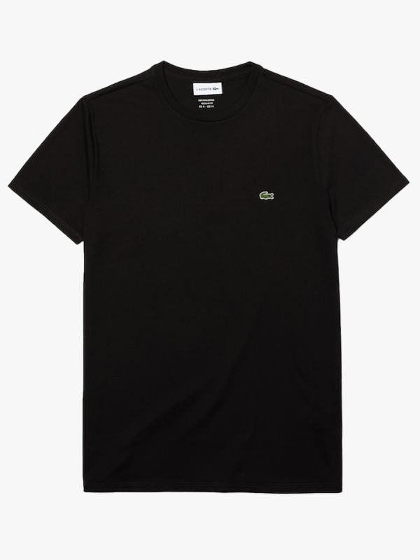 Lacoste Crew Neck Jersey T-Shirt - Black
