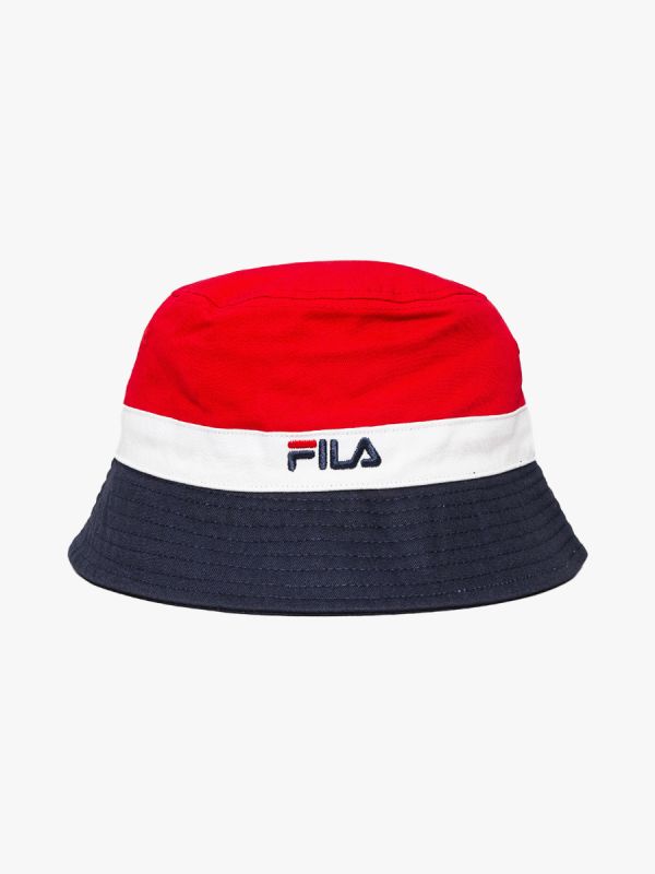 Fila Butler Bucket Hat - Chinese Red/Peacoat/White