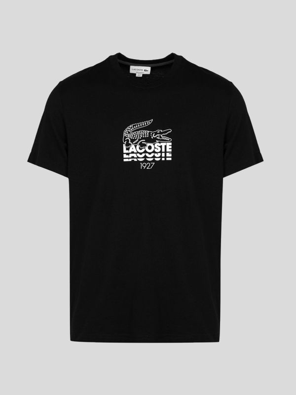 Lacoste Stacked Logo T-Shirt - Black