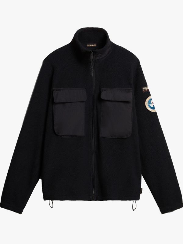 Napapijri Step Full Zip Fleece Jacket - Black