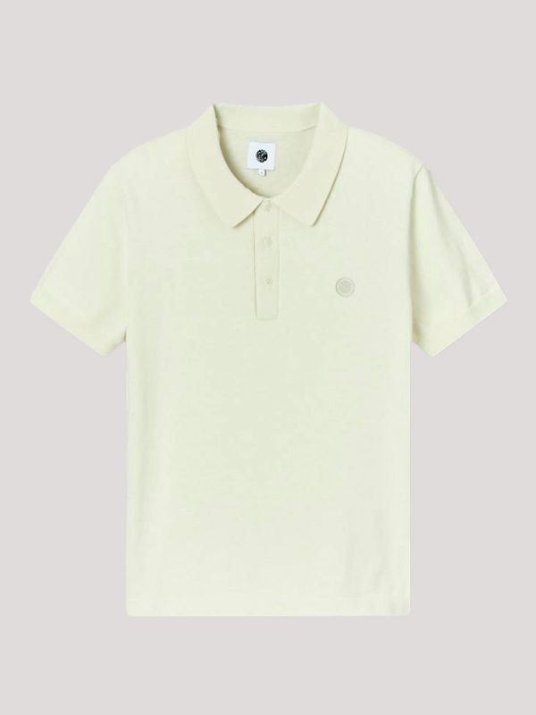 Pretty Green Cotton Knitted Polo Shirt - Stone