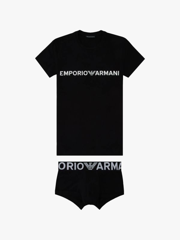 Emporio Armani 2 Piece Underwear Set - Black/White