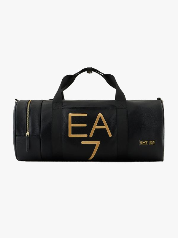 EA7 Emporio Armani World Of Football Duffel Gym Bag - Black