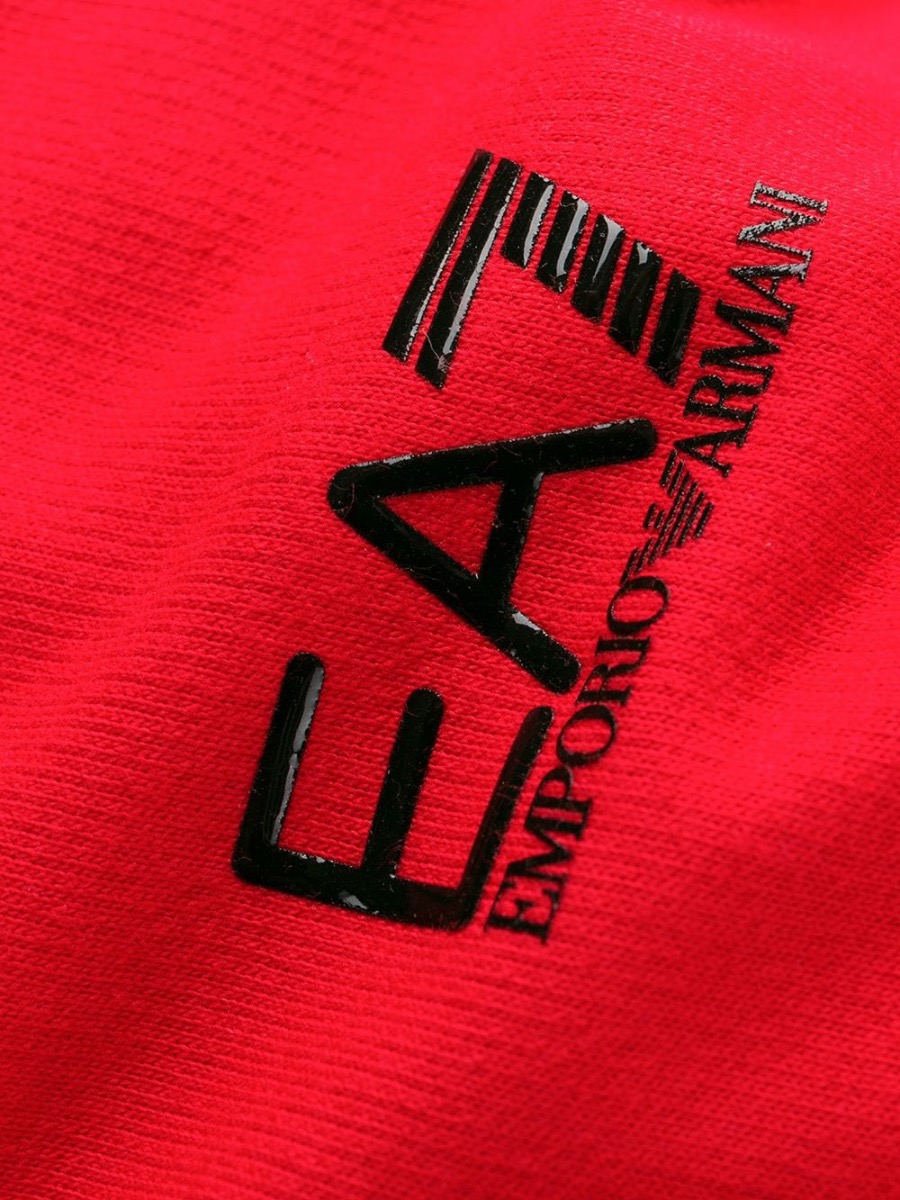 brydning Interpretive Vædde EA7 Emporio Armani Mens Core ID Logo Sweatshirt - Racing Red | Spiralseven