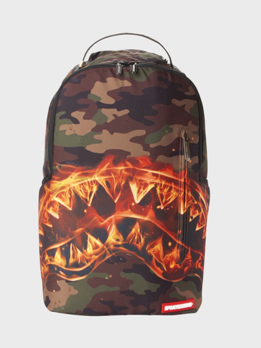Sprayground Fire Shark Backpack 