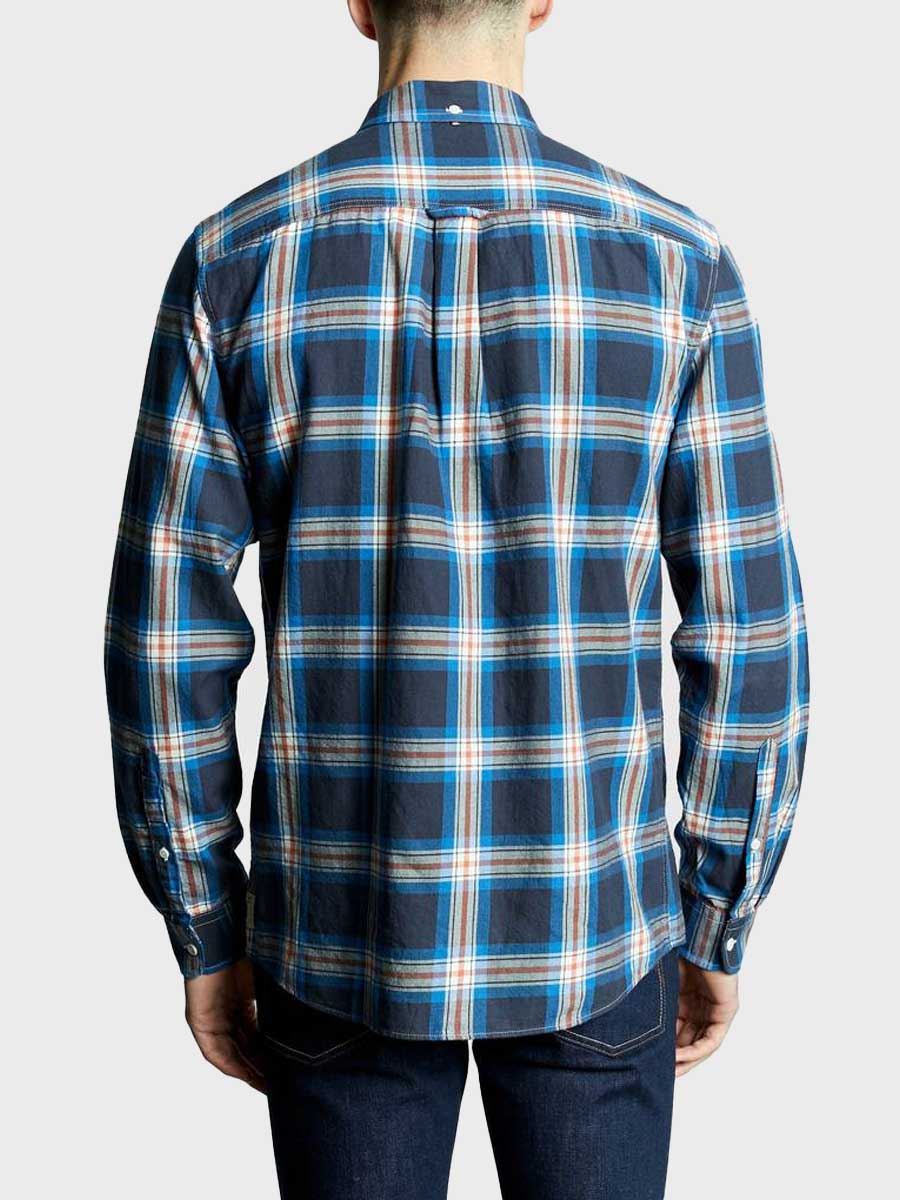 Navy Details about   Pretty Green Classic Fit Check Shirt 
