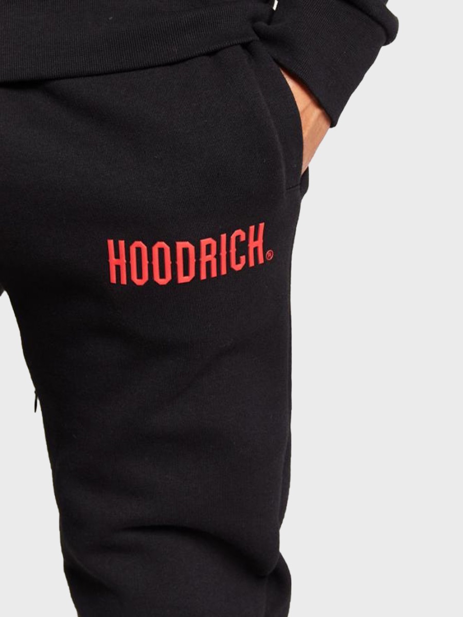 Size Large BNIP Retail Red Logo Hoodrich Men's Core Jogger Bottoms Black