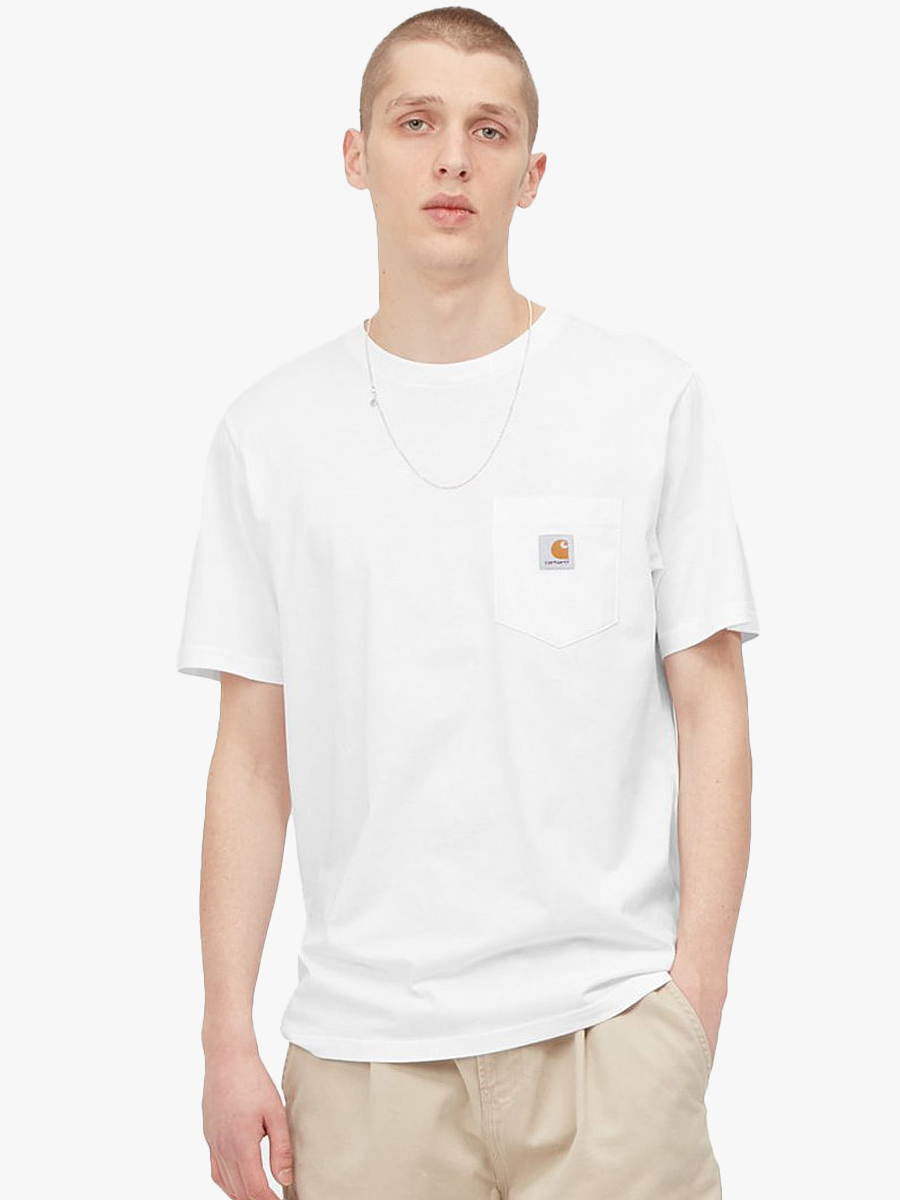 Carhartt WIP Pocket T-Shirt - White | Spiralseven