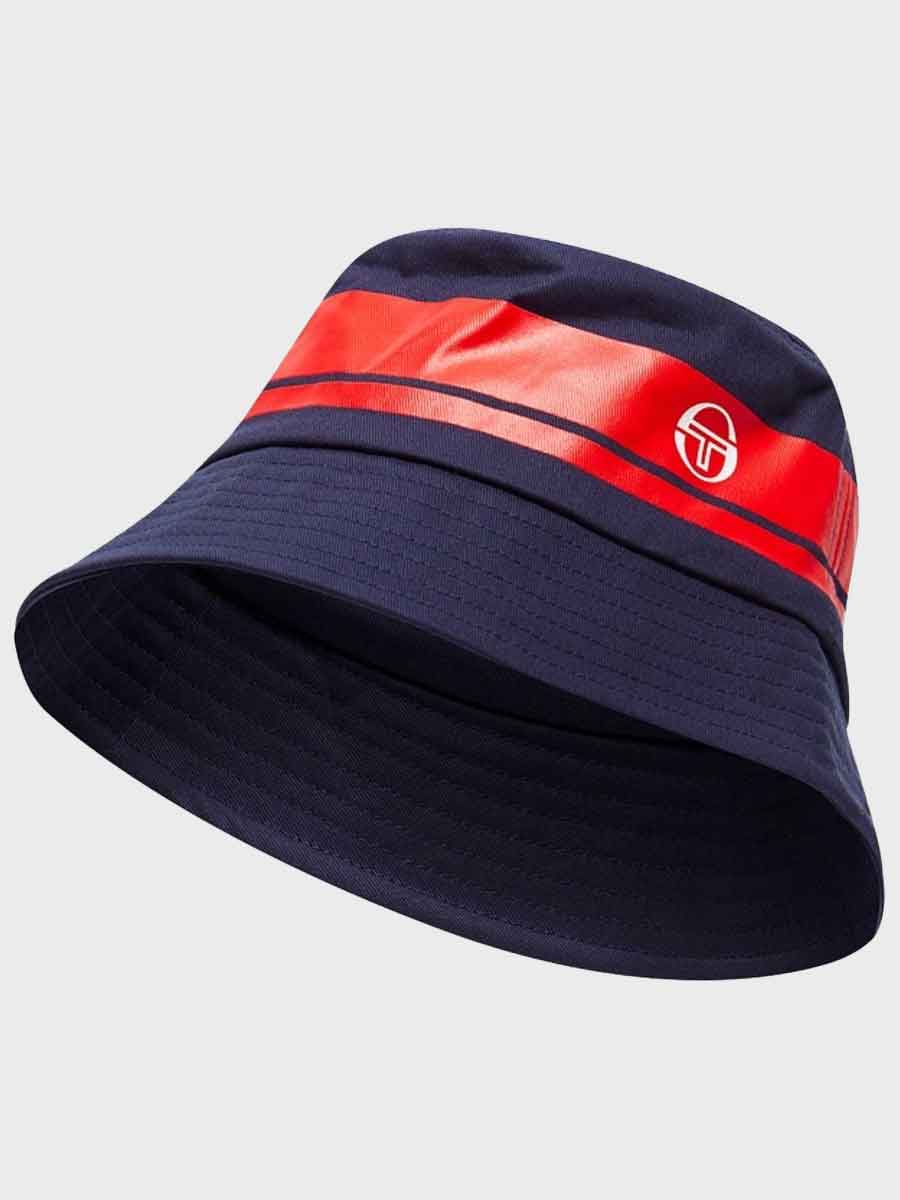 Sergio Tacchini Greater Bucket Hat - Navy/Red | Spiralseven
