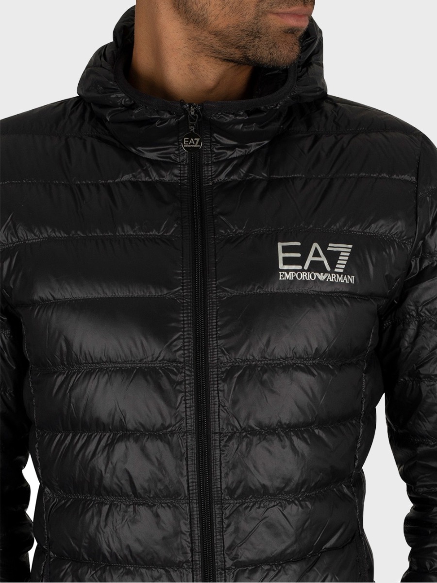EA7 Emporio Armani Core Quilted Down Jacket - Black | Spiralseven