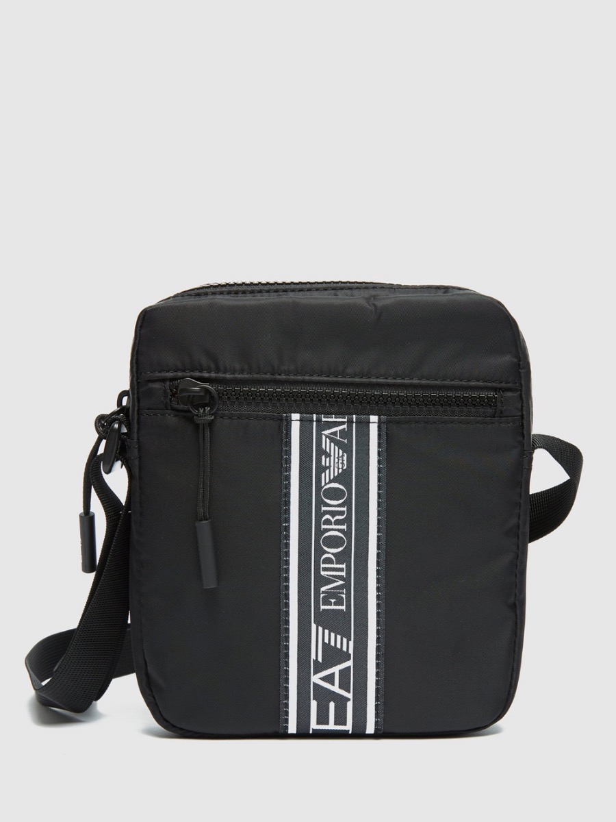 EA7 Emporio Armani Tape Crossbody Bag - Black | Spiralseven