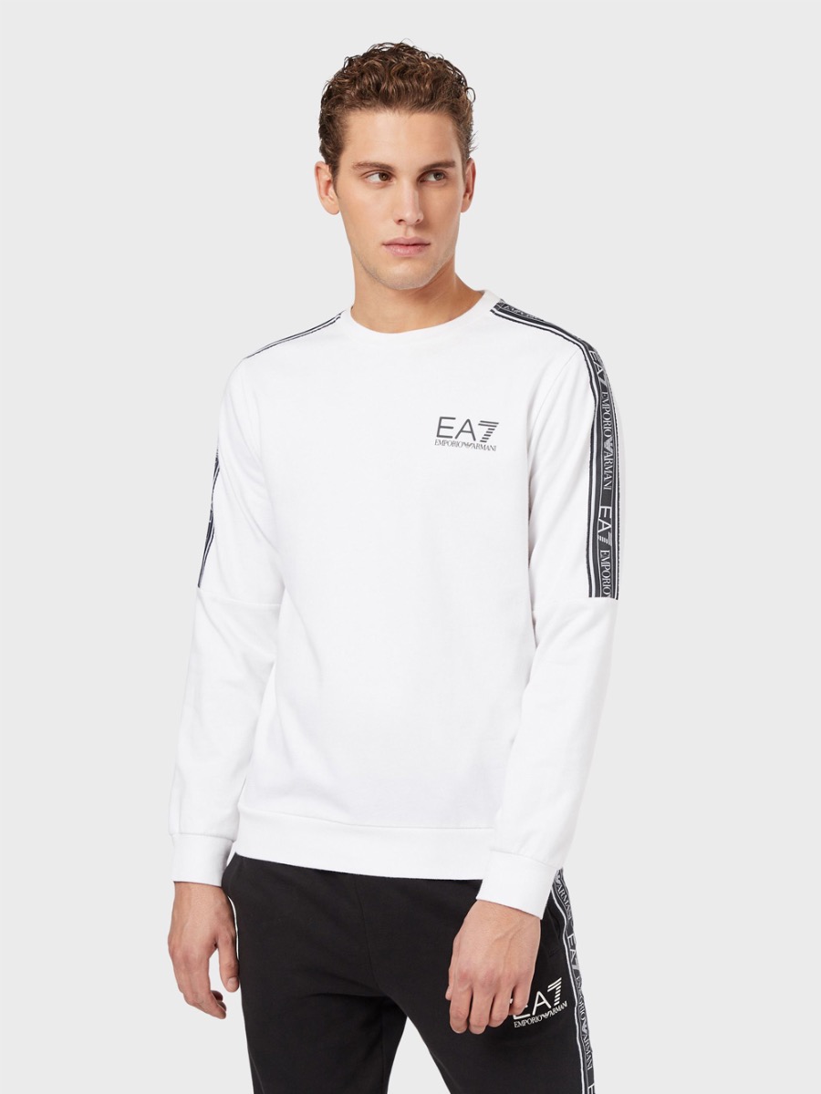 white ea7 hoodie